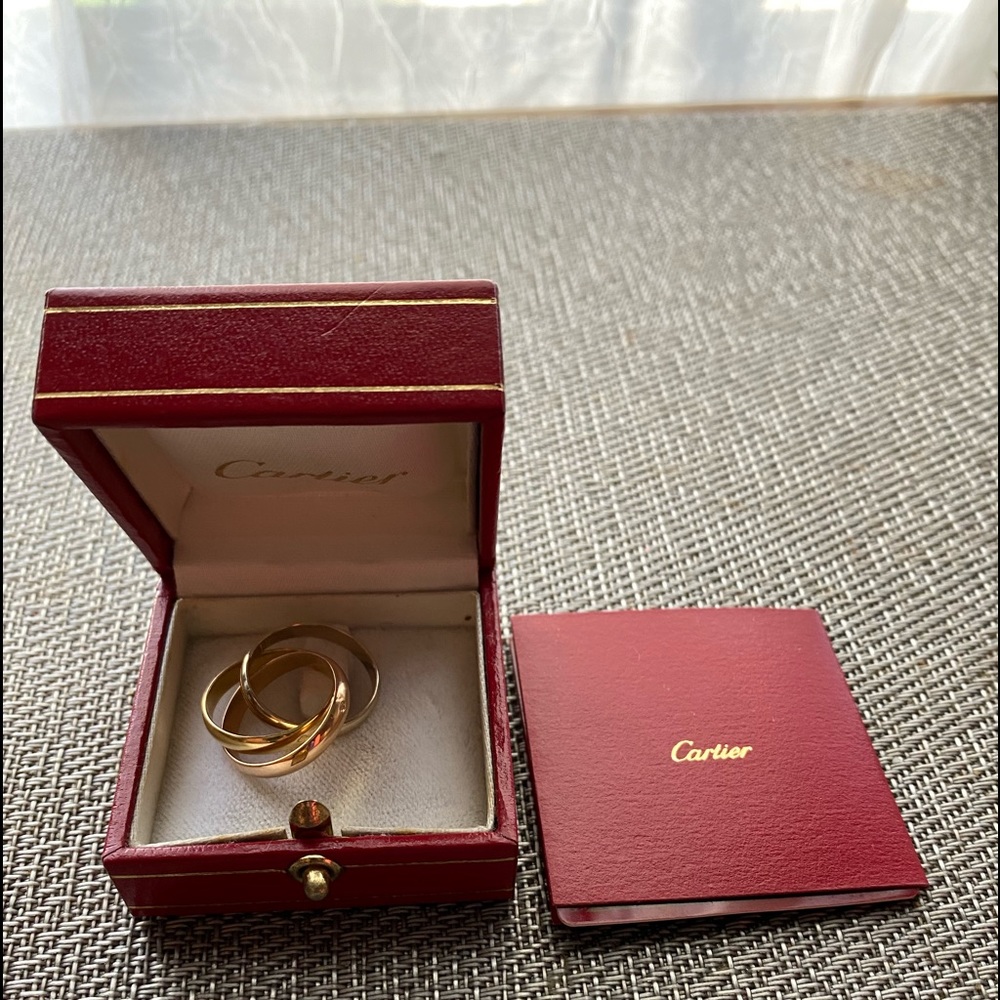 Authentic Cartier Trinity Ring
